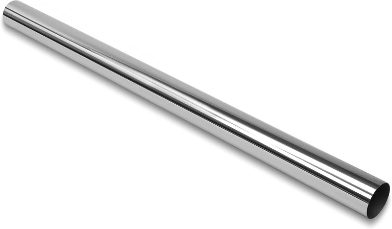 JY PERFORMANCE 2.5 Inch Universal Custom Exhaust Straight Pipe Stainless Steel T304 Tubing Piping | 47.3 Inch Long 2.5'' OD - Image 1